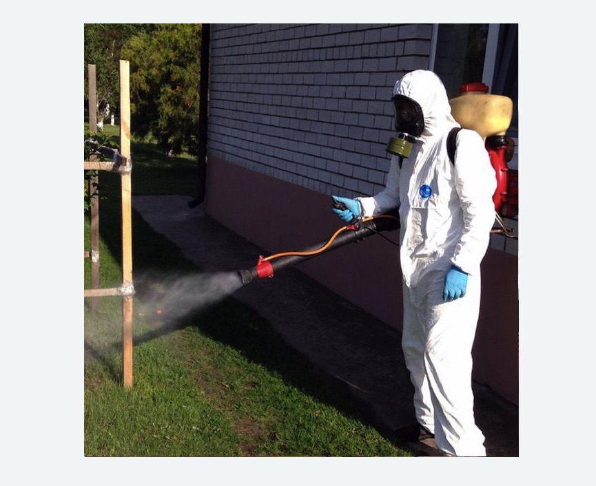 травля клещей на участке в Давыдово