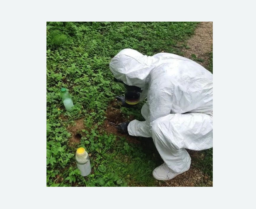 уничтожение кротов на участке в Давыдово